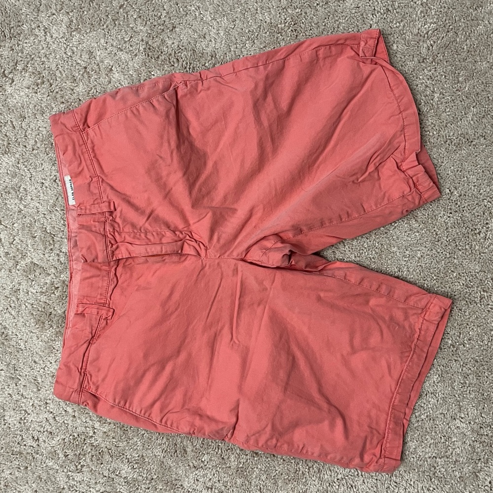 Club Monaco Nantucket Red/pink/salmon chino shorts size 28